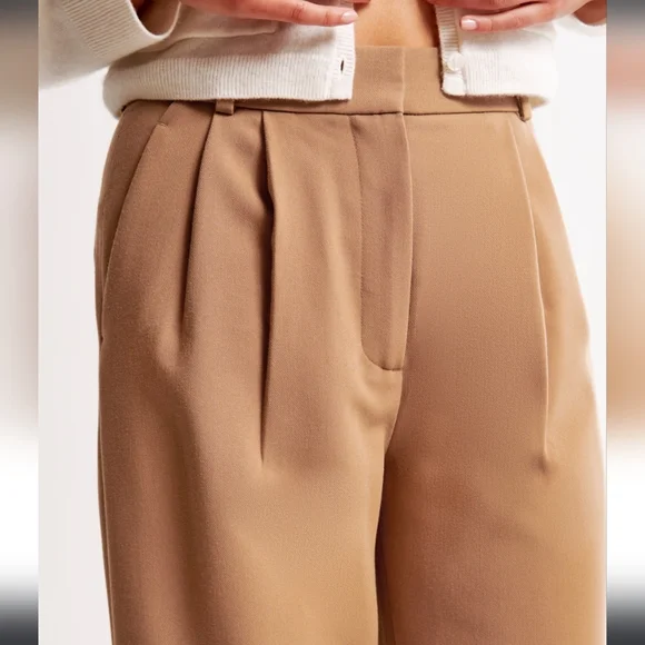 A&F Sloane Tailored Wide Leg Pants - Picture 3 of 11